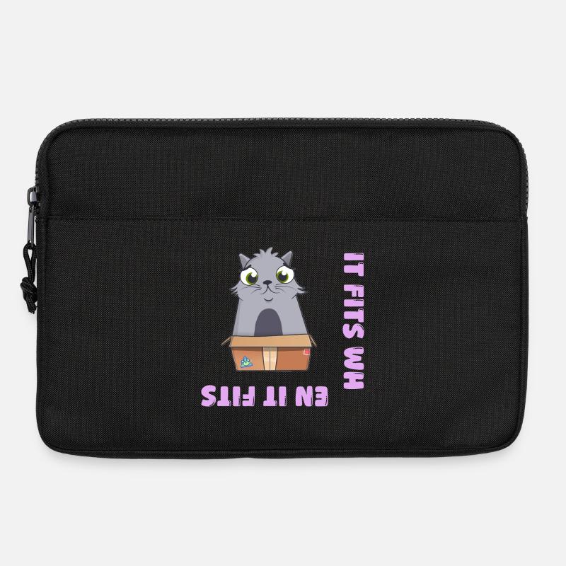 Es passt wenn es passt - Laptoptasche 13" - Schwarz