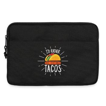 if i was care bear i would have a taco on my belly - Laptop bag 13" - black - Front