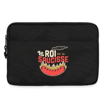 Le Roi de la Saucisse - Sacoche pour ordinateur portable 13 pouces - noir - Devant