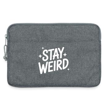 Reste bizarre et drôle à dire introverti - Sacoche pour ordinateur portable 13 pouces - gris chiné - Devant