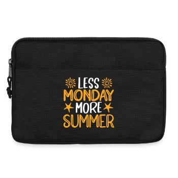 Less Monday more summer - Laptoptasche 13" - Schwarz - Vorne