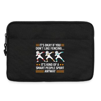 Fechten - Laptoptasche 13" - Schwarz - Vorne