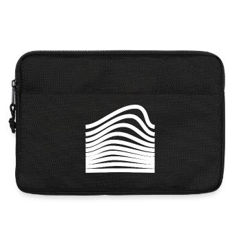 Conception ondulée et audacieuse - Sacoche pour ordinateur portable 13 pouces - noir - Devant