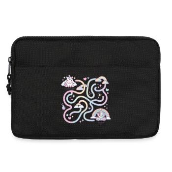 Regenbogenpfad mit Einhorn-Maze - Laptoptasche 13" - Schwarz - Vorne