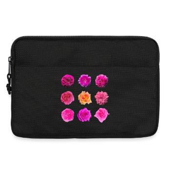 Roses de la variété rose rose - Sacoche pour ordinateur portable 13 pouces - noir - Devant