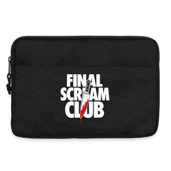 Final Scream Club Horror Design - Laptop bag 13" - black - Front