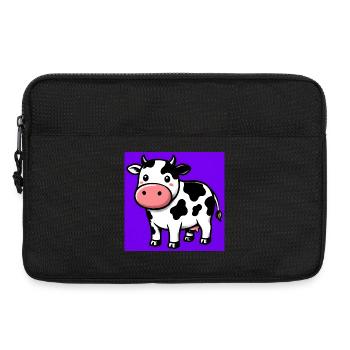 vache - Sacoche pour ordinateur portable 13 pouces - noir - Devant