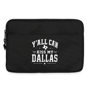 Ihr könnt meine Dallas-Attitüde mal kreuzweise. - Laptoptasche 13" - Schwarz - Vorne