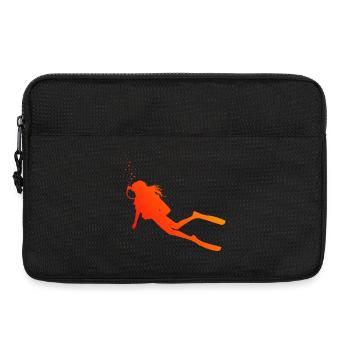 Gift idea for a diving fan with freediving - Laptop bag 13" - black - Front