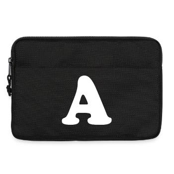 Imprimé grand style A | Point A | Un logo - Sacoche pour ordinateur portable 13 pouces - noir - Devant