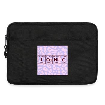 Graphisme des icônes du tableau périodique - Sacoche pour ordinateur portable 13 pouces - noir - Devant