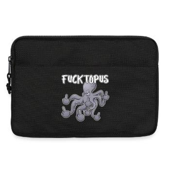 Fucktopuss – Frecher Oktopus Cartoon - Laptoptasche 13" - Schwarz - Vorne