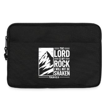 The Lord Is My Rock Psalm 62 - Laptop bag 13" - black - Front
