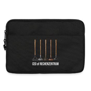CEO of Rechenzentrum Gärtner Gärtnerin Garten - Laptoptasche 13" - Schwarz - Vorne