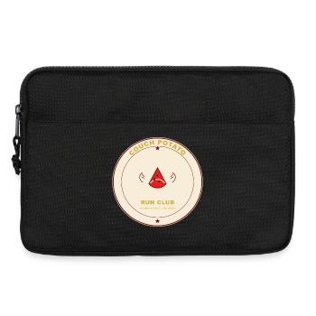 Couch-Potato Run Club Abzeichen - Laptoptasche 13" - Schwarz - Vorne