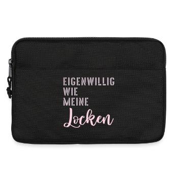Haare Locken Eigenwillig - Laptoptasche 13" - Schwarz - Vorne