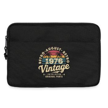 Vintage August 1976 Geburtstag August 1976 Berg - Laptoptasche 13" - Schwarz - Vorne