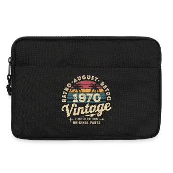 Vintage August 1970 Geburtstag August 1970 Berg - Laptoptasche 13" - Schwarz - Vorne