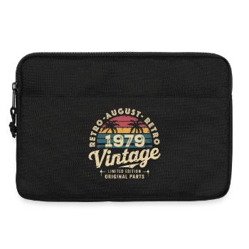 Vintage August 1979 Geburtstag August 1979 Berg - Laptoptasche 13" - Schwarz - Vorne