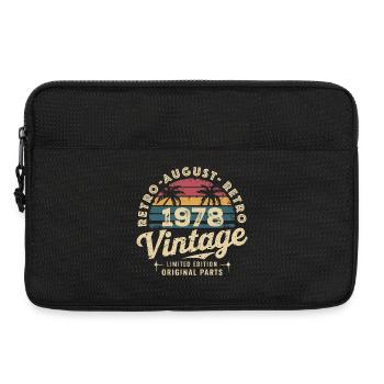 Vintage August 1978 Geburtstag August 1978 Berg - Laptoptasche 13" - Schwarz - Vorne