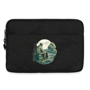 Hooked on Silence / Für Angelbegeisterte - Laptoptasche 13" - Schwarz - Vorne