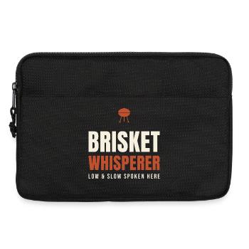 Brisket Whisperer BBQ - Laptop bag 13" - black - Front