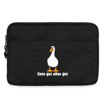 Ente gut alles gut | Cartoon - Laptoptasche 13" - Schwarz - Vorne