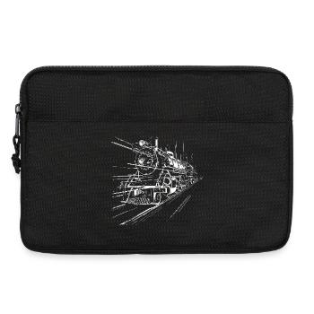 Croquis du train - Sacoche pour ordinateur portable 13 pouces - noir - Devant