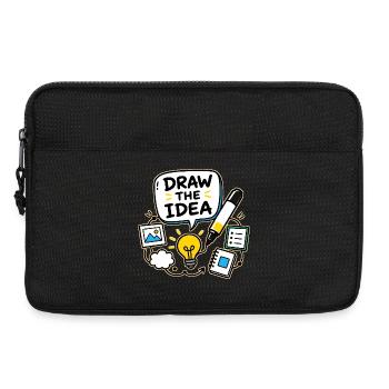 DESSINEZ L’IDÉE - Sacoche pour ordinateur portable 13 pouces - noir - Devant