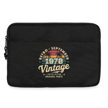 Vintage Septembre 1978 Édition Limitée Septembre - Sacoche pour ordinateur portable 13 pouces - noir - Devant