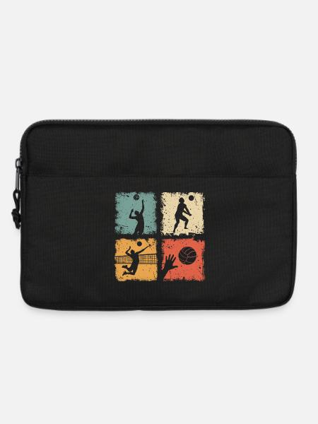 Volleyball Volleyballer Sport Männer Und Jungen - Laptoptasche 13" - Schwarz