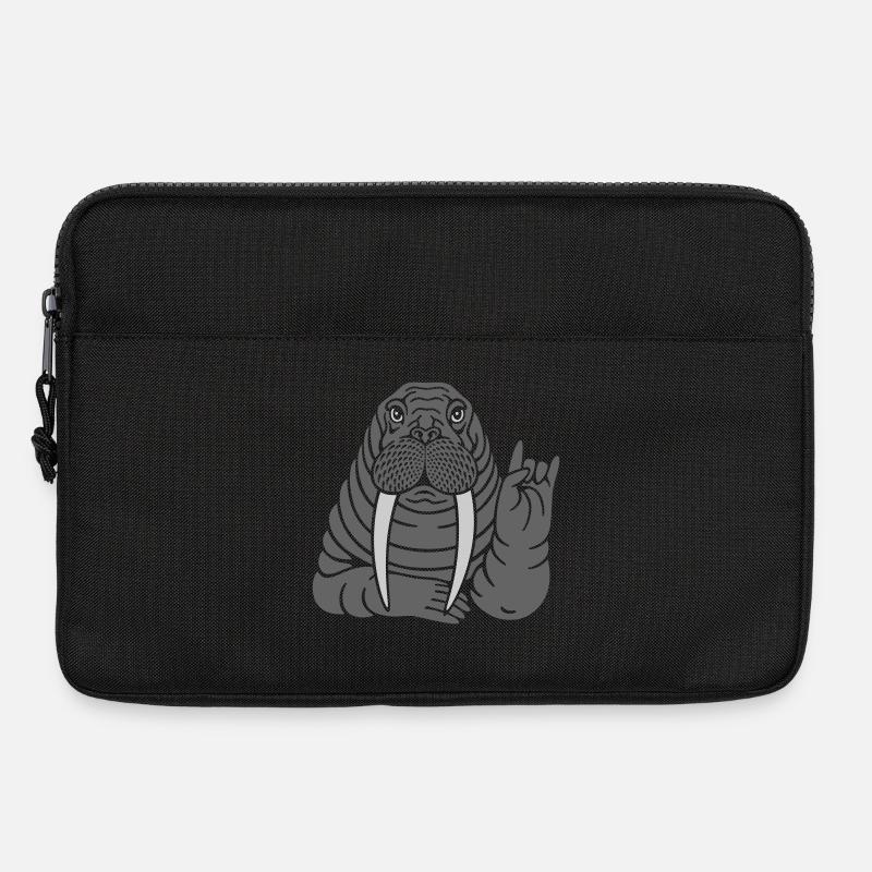 Walross - Laptoptasche 13" - Schwarz