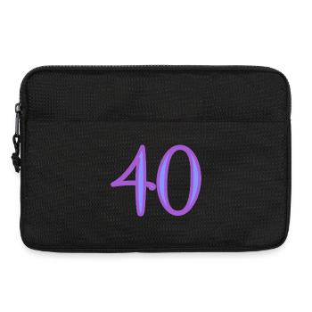 40. 40 YEARS. 40th ANNIVERSARY. 40TH ANNIVERSARY. - Laptop bag 13" - black - Front