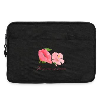 Süßes Blüten Motiv Rosa Rot Muttertag Flower Power - Laptoptasche 13" - Schwarz - Vorne