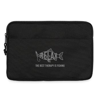 Fishing is therapy - Laptop bag 13" - black - Front