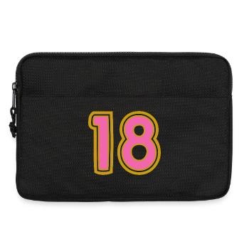 18. 18 ANS. 18e ANNIVERSAIRE. ANNIVERSAIRE 18 ANS. - Sacoche pour ordinateur portable 13 pouces - noir - Devant