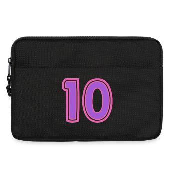 10. 10 JAHRE. 10-JÄHRIGES JUBILÄUM. 10-JÄHRIGES JUBILÄUM. - Laptoptasche 13" - Schwarz - Vorne