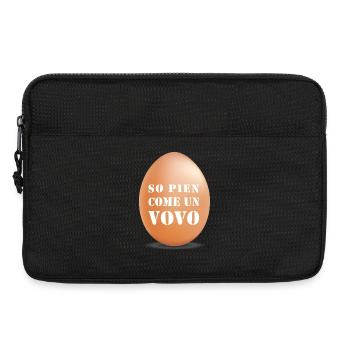 So pien come un vovo- I am full like an egg - Laptop bag 13" - black - Front