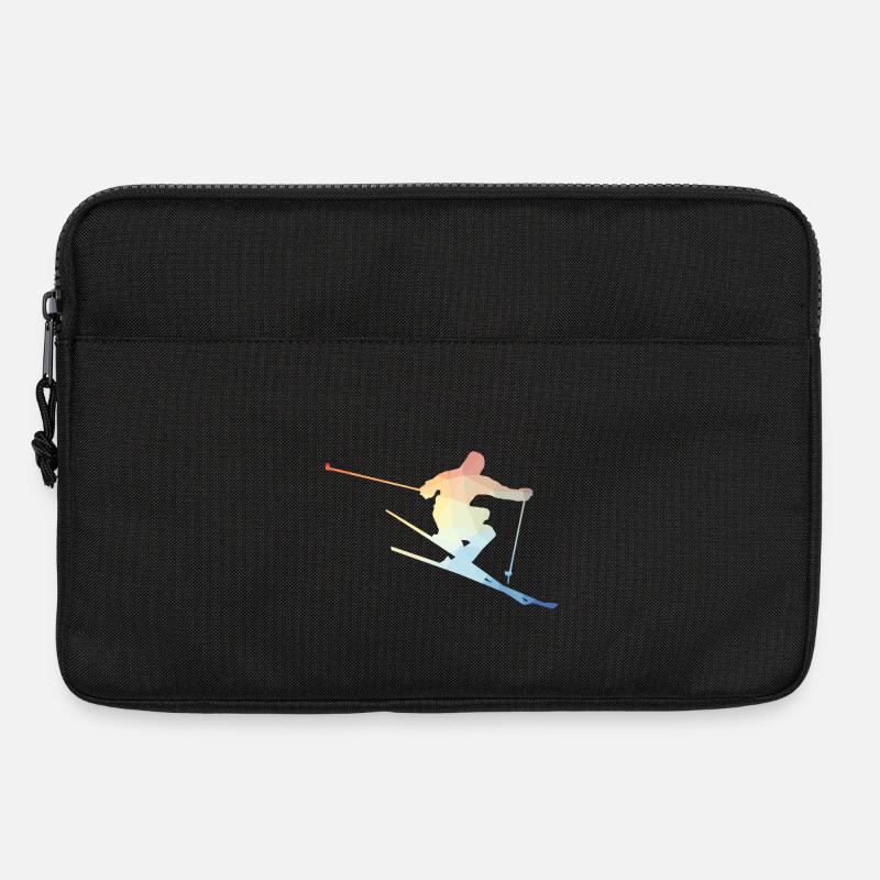 Skifahrer - Laptoptasche 13" - Schwarz