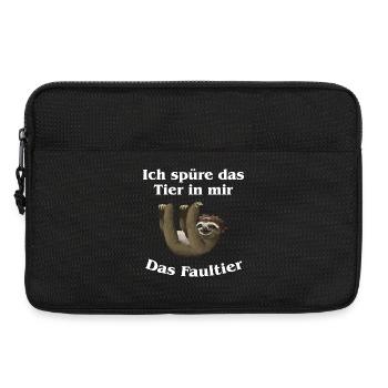 Faultier 1 - Laptoptasche 13" - Schwarz - Vorne