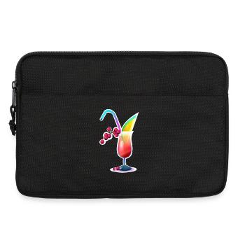 Tropischer Farbcocktail - Laptoptasche 13" - Schwarz - Vorne