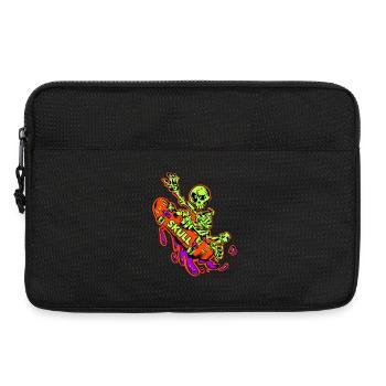 Skelett Skate Neon Power - Laptoptasche 13" - Schwarz - Vorne