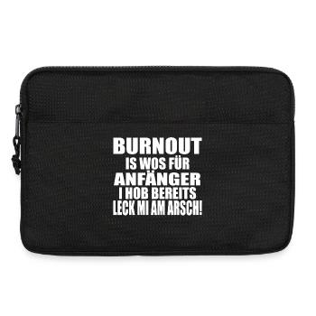 BURNOUT! LECK MI AM ARSCH - Laptoptasche 13" - Schwarz - Vorne