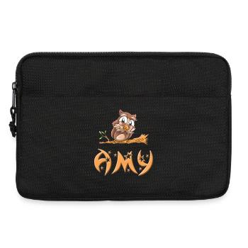 Eule Amy - Laptoptasche 13" - Schwarz - Vorne