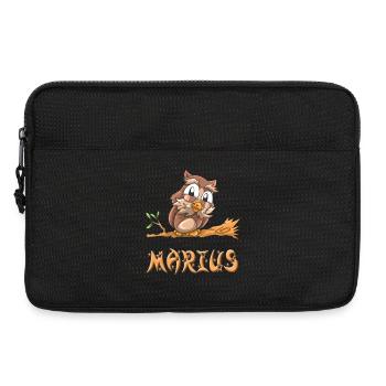 Hibou Marius - Sacoche pour ordinateur portable 13 pouces - noir - Devant