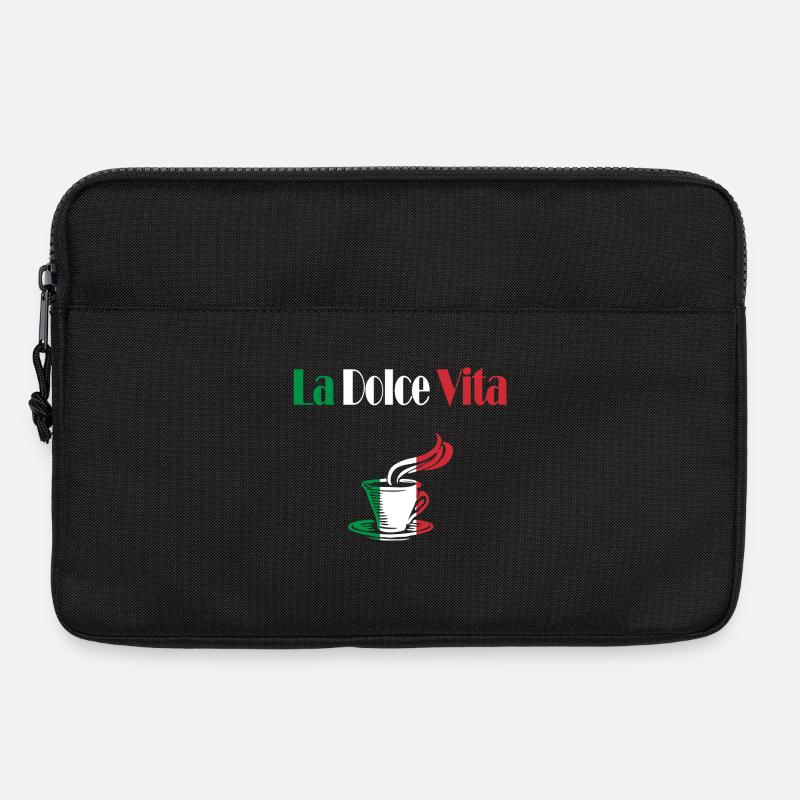 La Dolce Vita kaffee - Laptoptasche 13" - Schwarz