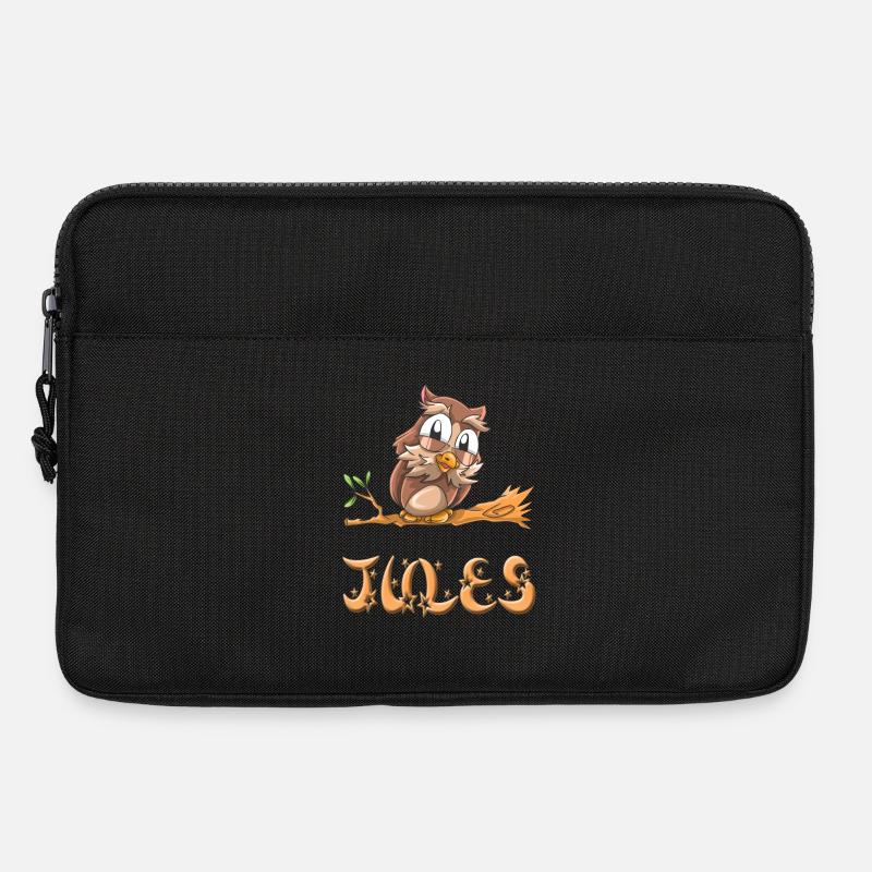 Eule Jules - Laptoptasche 13" - Schwarz