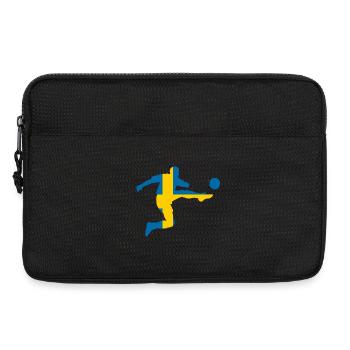 Football suédois - Sacoche pour ordinateur portable 13 pouces - noir - Devant