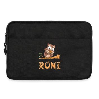 Eule Roni - Laptoptasche 13" - Schwarz - Vorne