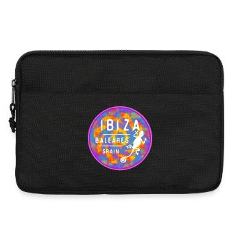 Colored Ibiza Balearic Islands Island Illustration - Laptop bag 13" - black - Front